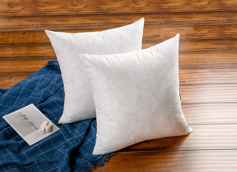 JA COMFORTS 28Ã—28 Premium Goose Down Feather Throw Pillow Inserts(Set of 1)-5% Down Filling,High Filling Weight,250 TC Cotton Cover, Square, White - Image 5